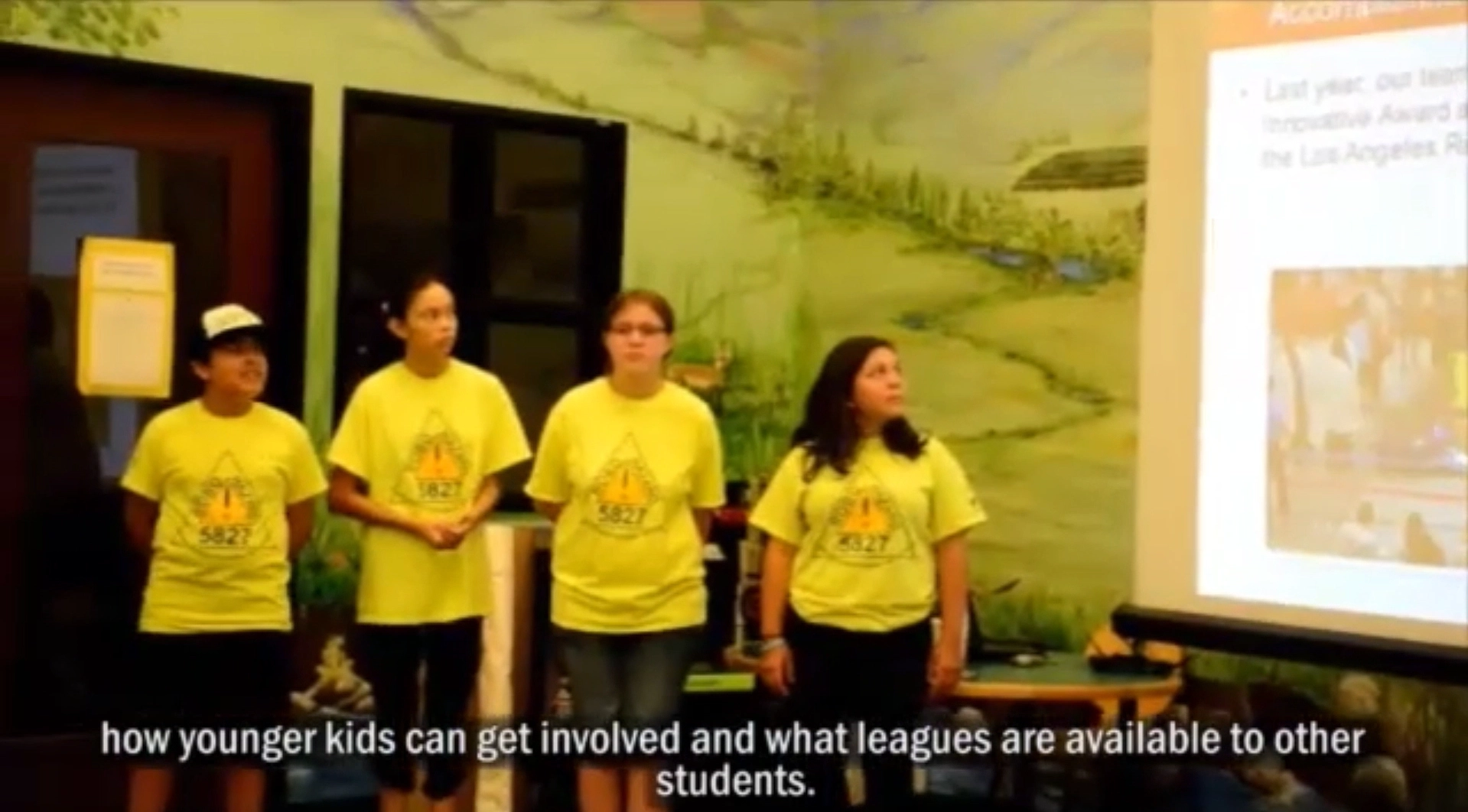 The 5827 RoboHazards, a robotics team from Western Center Academy takes their love of Robotics to the community 